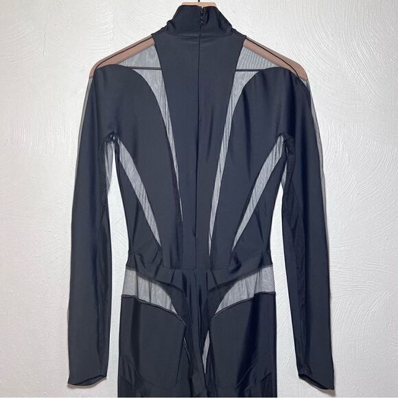 Mugler Iconic Illusion Catsuit in Black - Picture 7 of 14